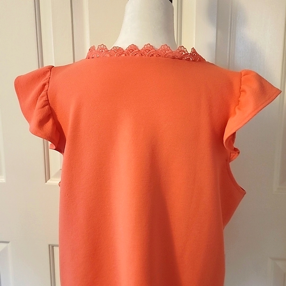 Lace Ruffle Sleeve 👚 - Picture 3 of 4